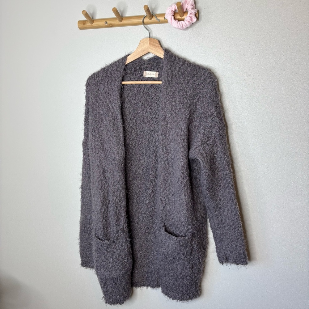 Altar'd State Charcoal Textured Cardigan